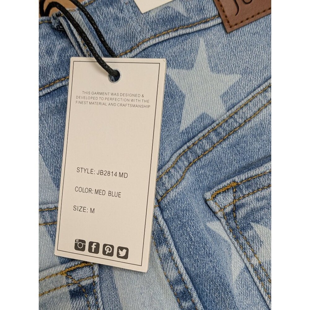 Judy Blue Celia High Rise Medium Wash Flag Print Skirt Medium -NEW- - Picture 6 of 6